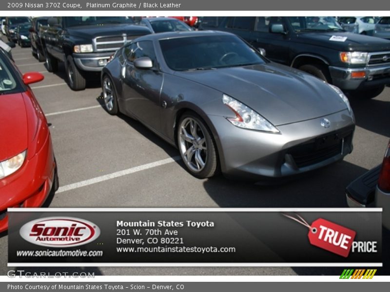 Platinum Graphite / Black Leather 2009 Nissan 370Z Coupe