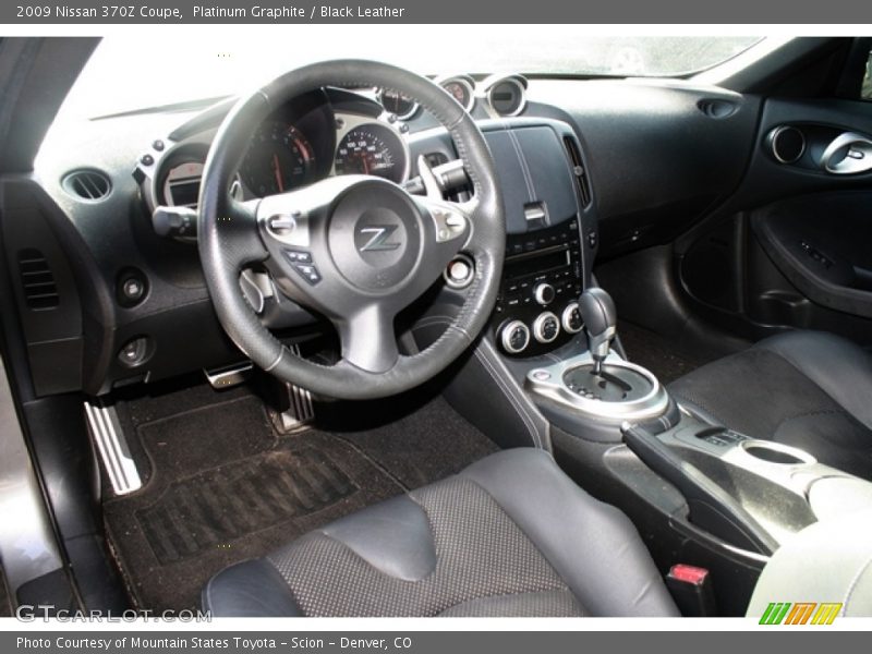 Platinum Graphite / Black Leather 2009 Nissan 370Z Coupe