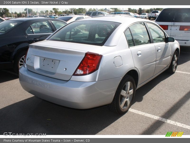 Silver Nickel / Gray 2006 Saturn ION 3 Sedan