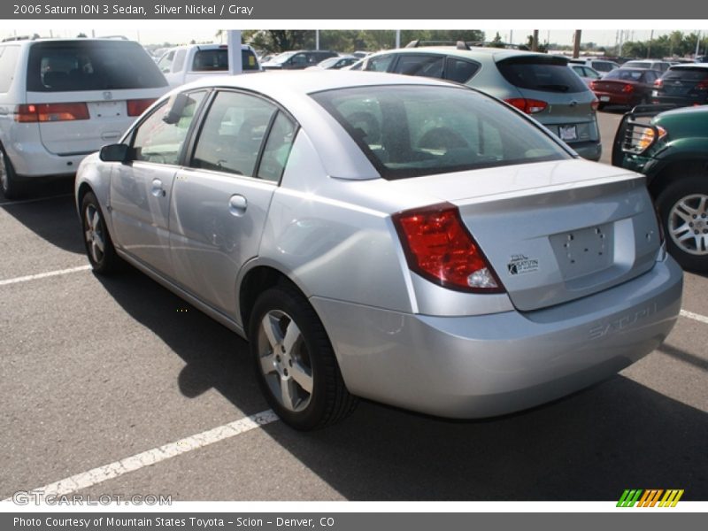 Silver Nickel / Gray 2006 Saturn ION 3 Sedan