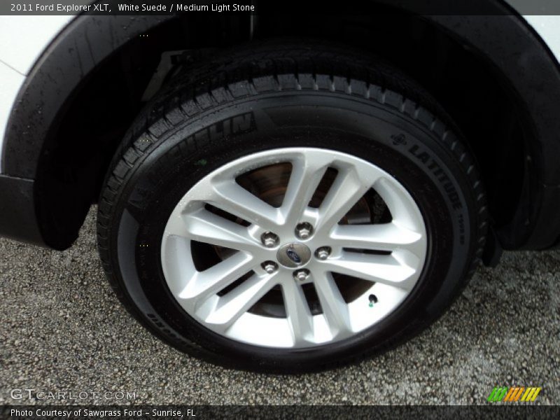 White Suede / Medium Light Stone 2011 Ford Explorer XLT
