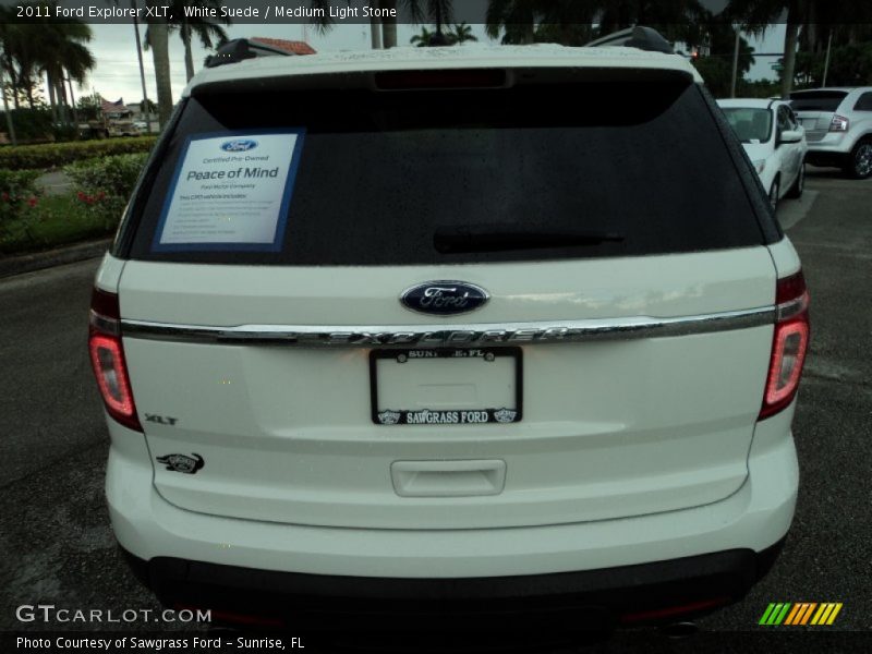 White Suede / Medium Light Stone 2011 Ford Explorer XLT