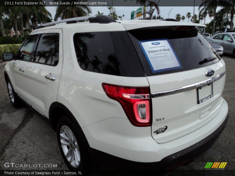 White Suede / Medium Light Stone 2011 Ford Explorer XLT