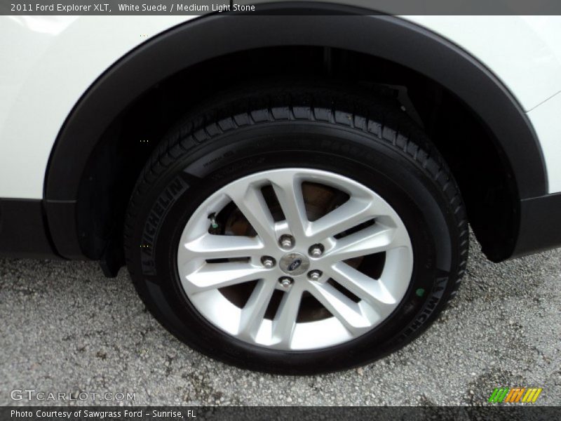 White Suede / Medium Light Stone 2011 Ford Explorer XLT