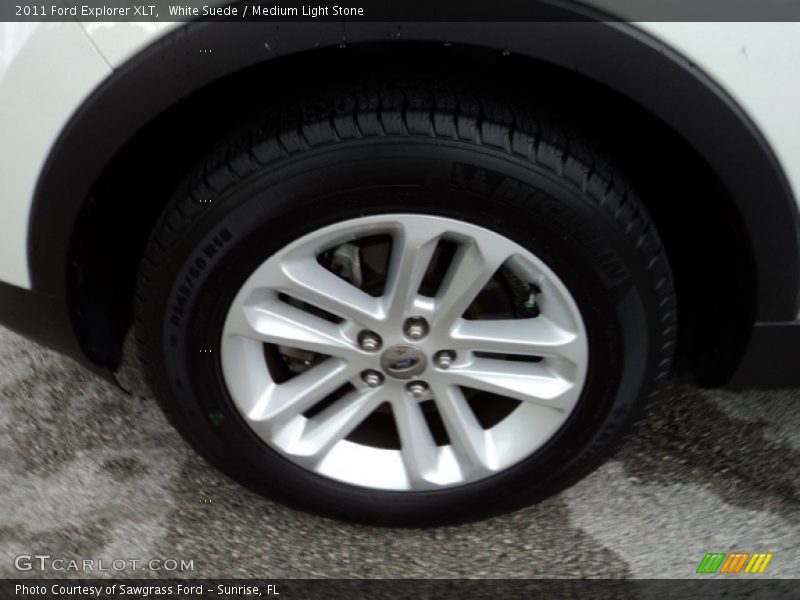 White Suede / Medium Light Stone 2011 Ford Explorer XLT