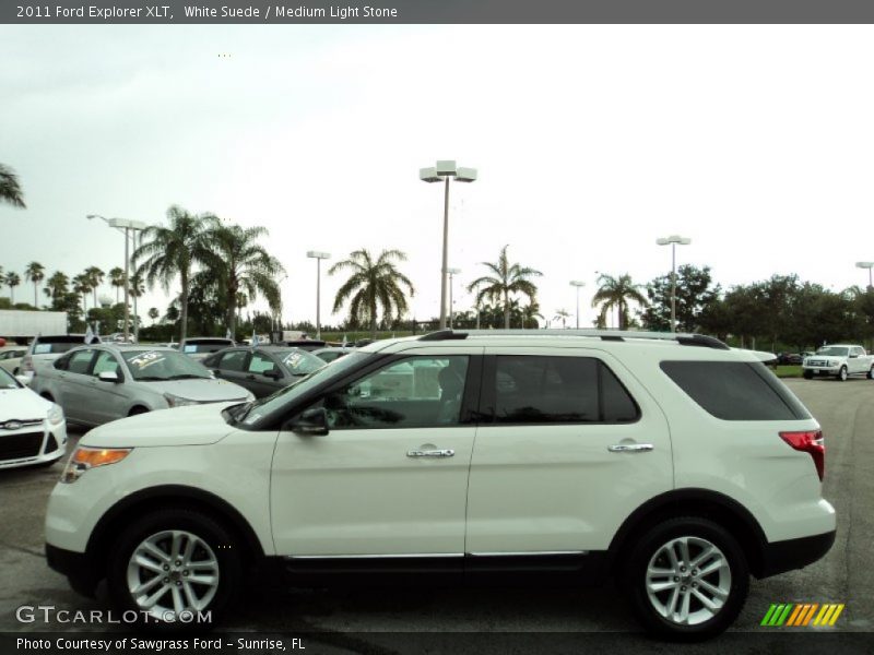 White Suede / Medium Light Stone 2011 Ford Explorer XLT