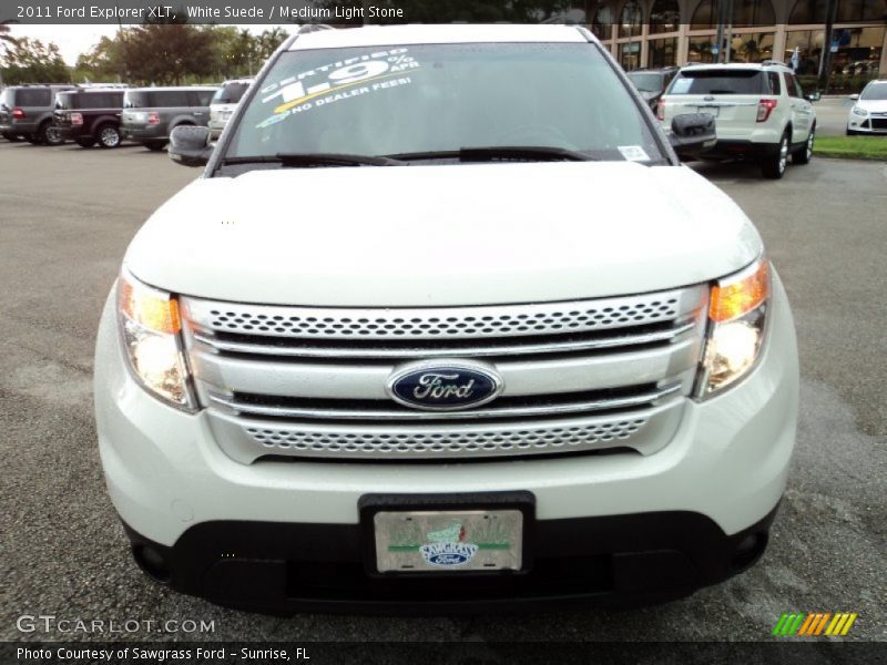 White Suede / Medium Light Stone 2011 Ford Explorer XLT