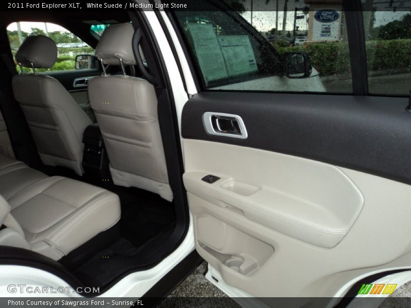 White Suede / Medium Light Stone 2011 Ford Explorer XLT