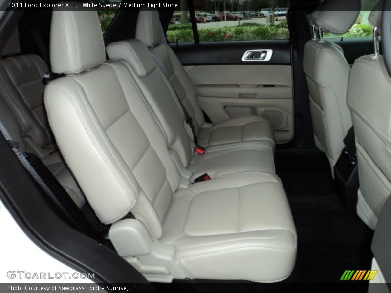 White Suede / Medium Light Stone 2011 Ford Explorer XLT