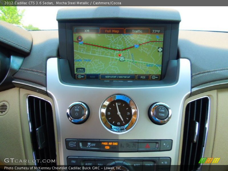 Navigation of 2012 CTS 3.6 Sedan