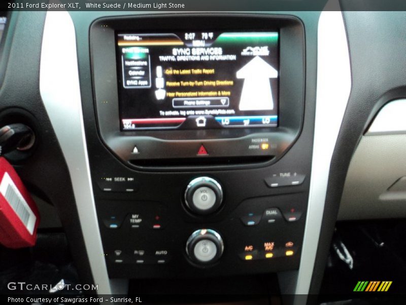 White Suede / Medium Light Stone 2011 Ford Explorer XLT