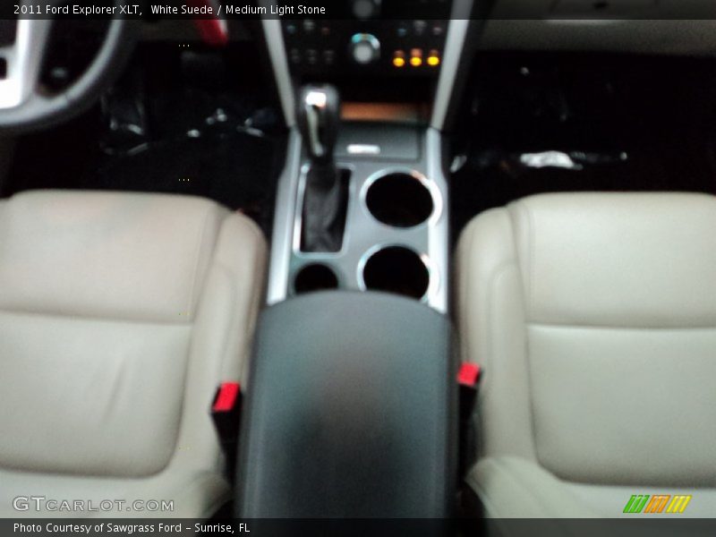 White Suede / Medium Light Stone 2011 Ford Explorer XLT
