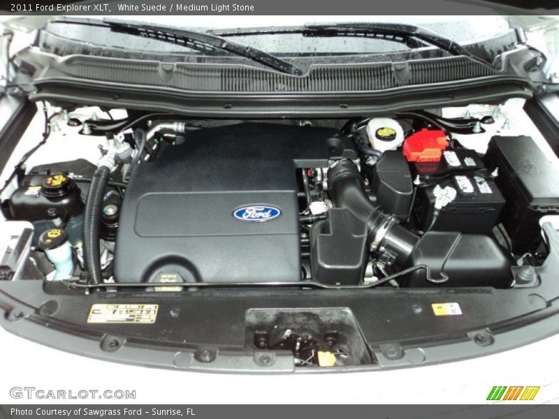White Suede / Medium Light Stone 2011 Ford Explorer XLT