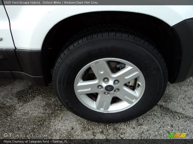 Oxford White / Medium/Dark Flint Grey 2005 Ford Escape Hybrid