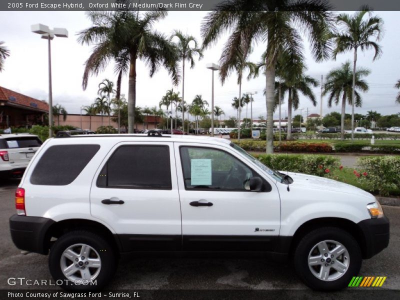 Oxford White / Medium/Dark Flint Grey 2005 Ford Escape Hybrid