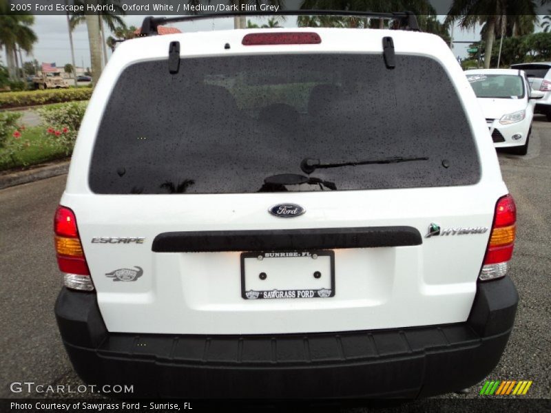 Oxford White / Medium/Dark Flint Grey 2005 Ford Escape Hybrid