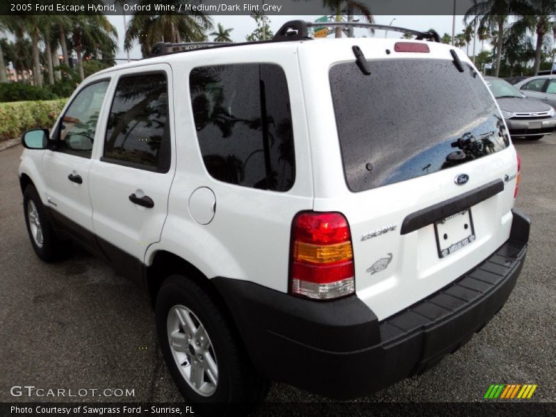 Oxford White / Medium/Dark Flint Grey 2005 Ford Escape Hybrid