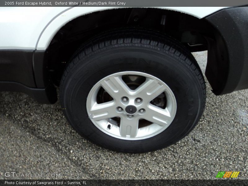 Oxford White / Medium/Dark Flint Grey 2005 Ford Escape Hybrid