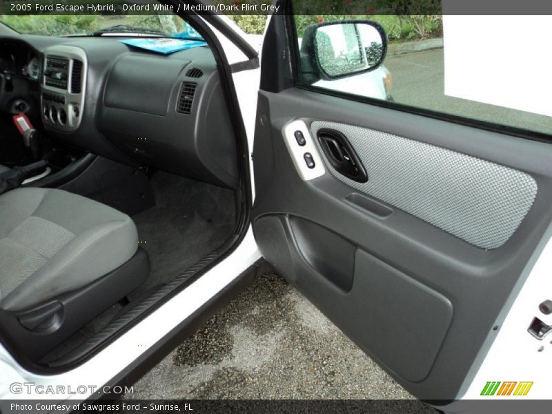 Oxford White / Medium/Dark Flint Grey 2005 Ford Escape Hybrid