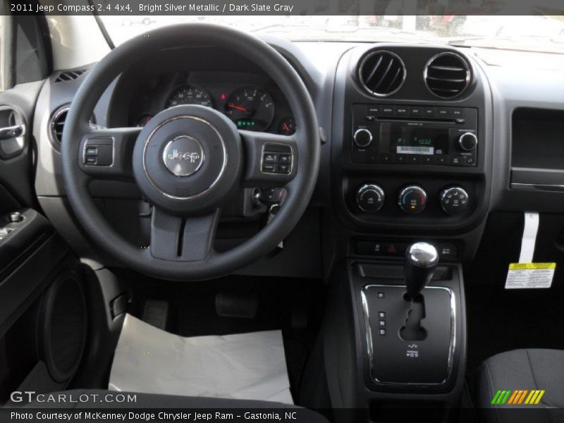 Bright Silver Metallic / Dark Slate Gray 2011 Jeep Compass 2.4 4x4