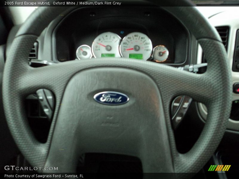 Oxford White / Medium/Dark Flint Grey 2005 Ford Escape Hybrid
