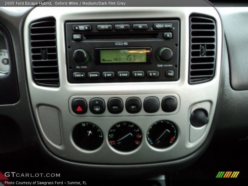 Oxford White / Medium/Dark Flint Grey 2005 Ford Escape Hybrid