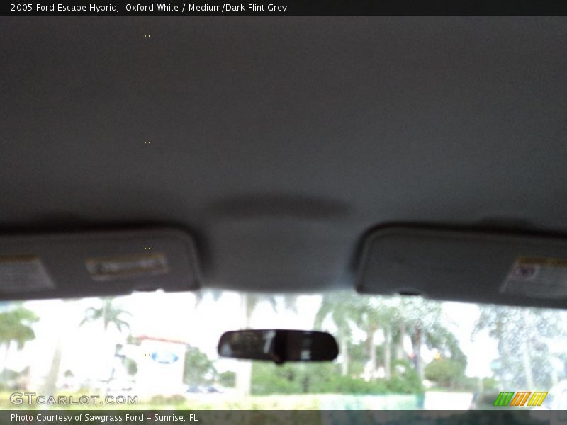 Oxford White / Medium/Dark Flint Grey 2005 Ford Escape Hybrid