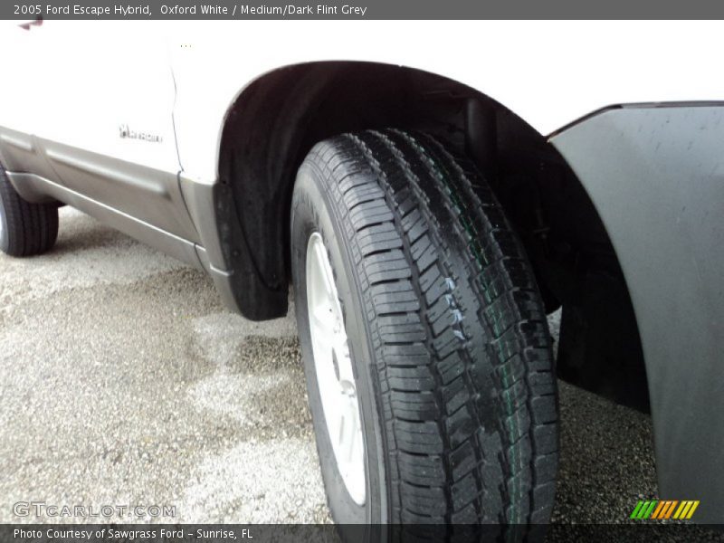 Oxford White / Medium/Dark Flint Grey 2005 Ford Escape Hybrid
