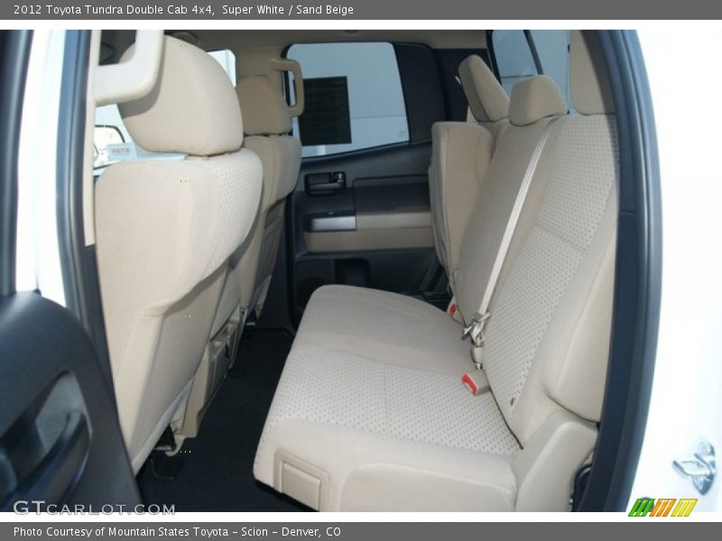 Super White / Sand Beige 2012 Toyota Tundra Double Cab 4x4