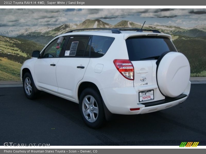 Super White / Sand Beige 2012 Toyota RAV4 I4 4WD