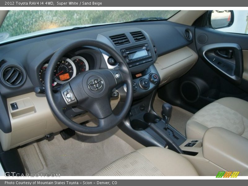 Super White / Sand Beige 2012 Toyota RAV4 I4 4WD