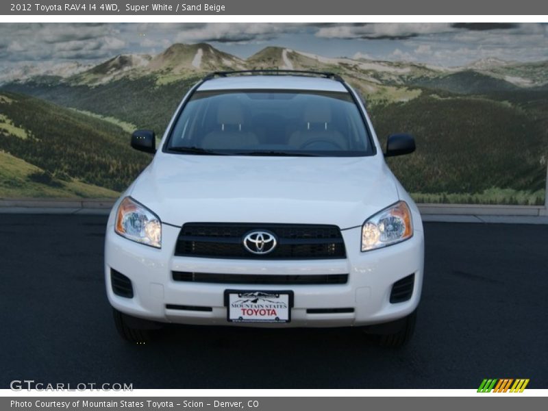 Super White / Sand Beige 2012 Toyota RAV4 I4 4WD