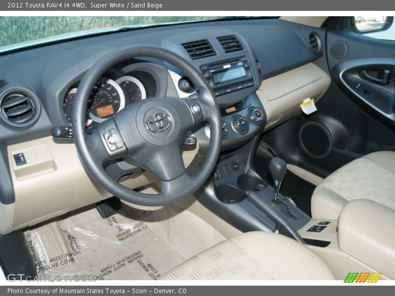 Super White / Sand Beige 2012 Toyota RAV4 I4 4WD