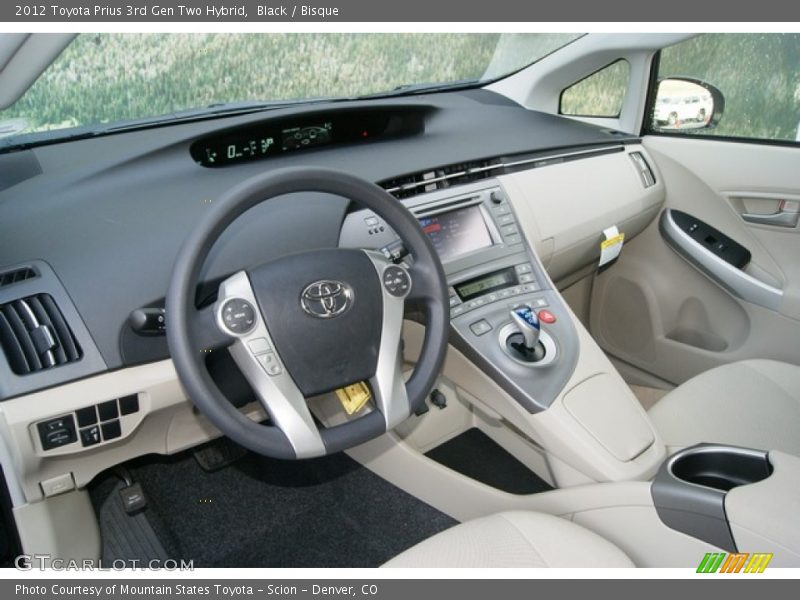 Black / Bisque 2012 Toyota Prius 3rd Gen Two Hybrid