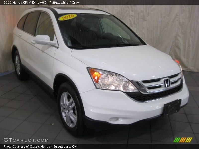 Taffeta White / Gray 2010 Honda CR-V EX-L AWD
