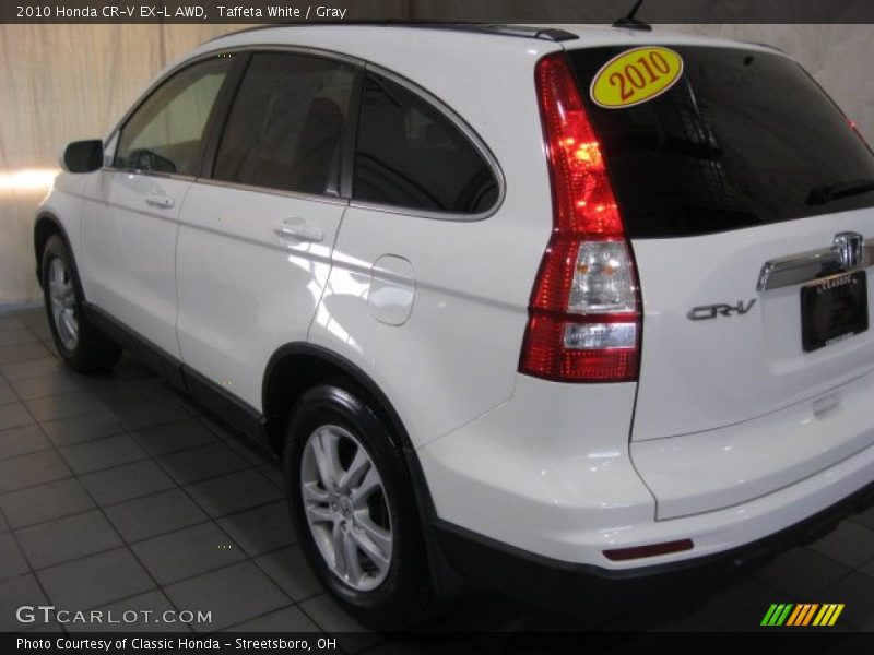 Taffeta White / Gray 2010 Honda CR-V EX-L AWD