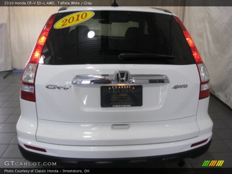 Taffeta White / Gray 2010 Honda CR-V EX-L AWD
