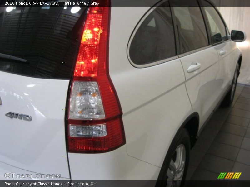 Taffeta White / Gray 2010 Honda CR-V EX-L AWD