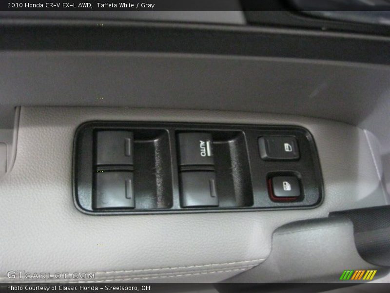 Taffeta White / Gray 2010 Honda CR-V EX-L AWD