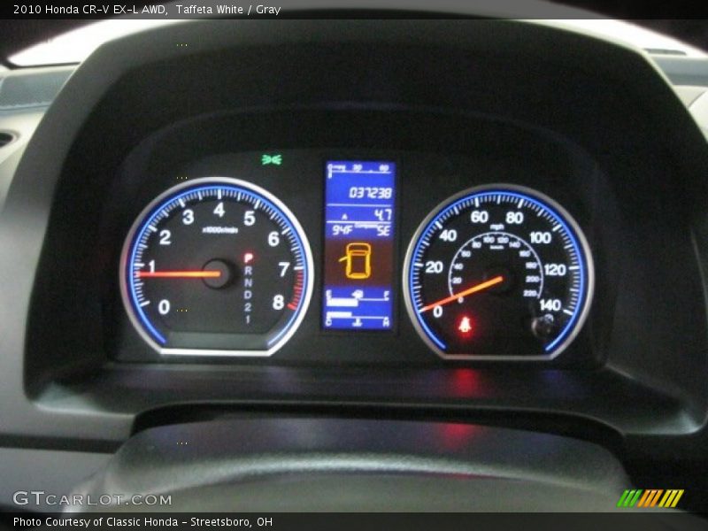 Taffeta White / Gray 2010 Honda CR-V EX-L AWD