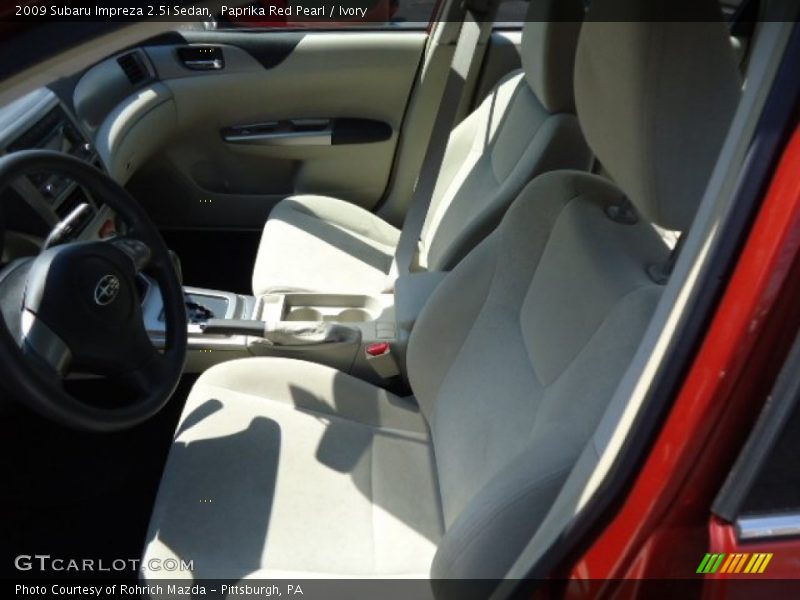 Paprika Red Pearl / Ivory 2009 Subaru Impreza 2.5i Sedan