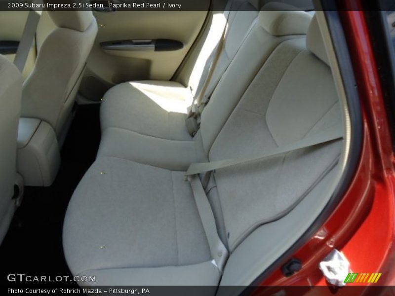 Paprika Red Pearl / Ivory 2009 Subaru Impreza 2.5i Sedan
