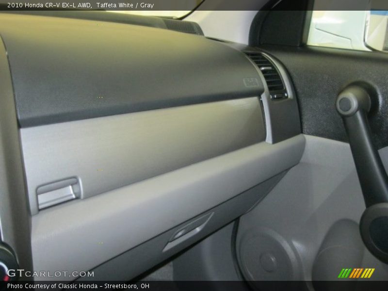 Taffeta White / Gray 2010 Honda CR-V EX-L AWD