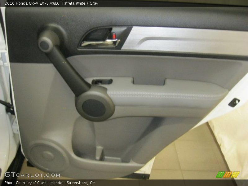 Taffeta White / Gray 2010 Honda CR-V EX-L AWD