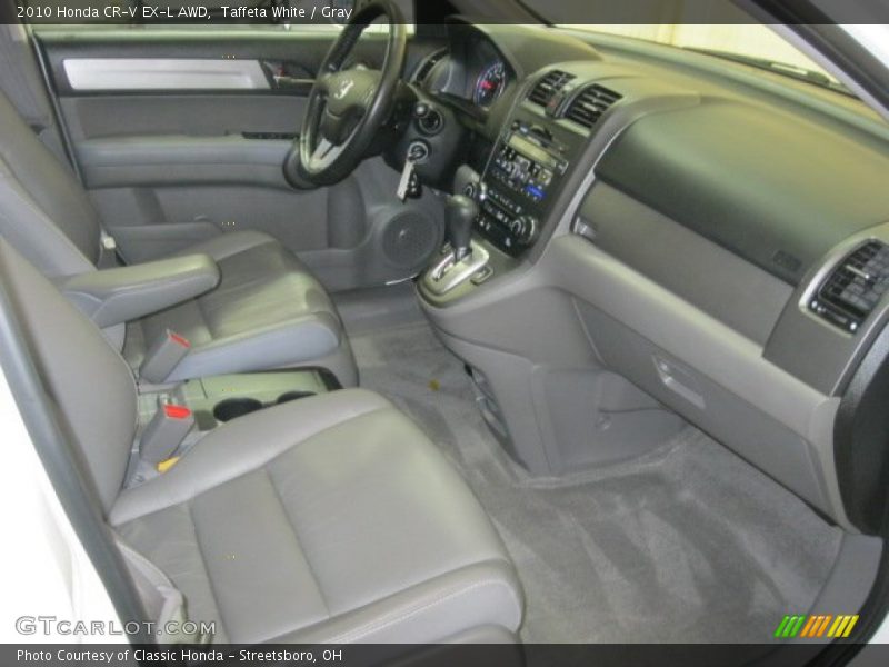 Taffeta White / Gray 2010 Honda CR-V EX-L AWD
