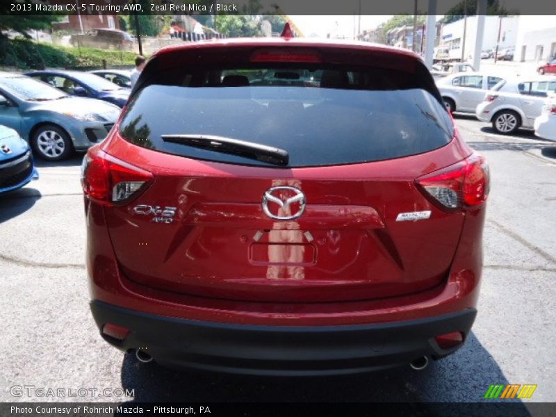 Zeal Red Mica / Black 2013 Mazda CX-5 Touring AWD