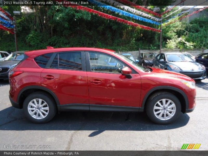 Zeal Red Mica / Black 2013 Mazda CX-5 Touring AWD