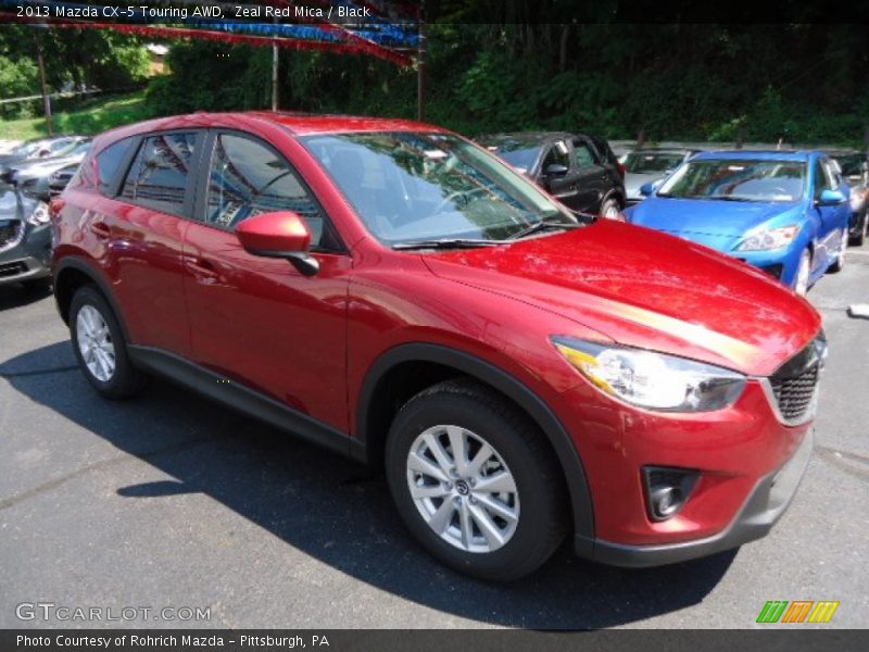 Zeal Red Mica / Black 2013 Mazda CX-5 Touring AWD
