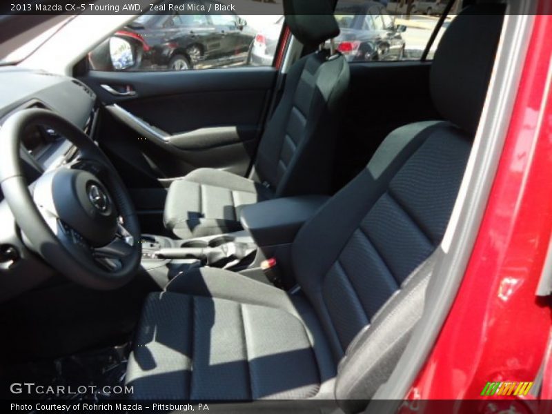 Zeal Red Mica / Black 2013 Mazda CX-5 Touring AWD