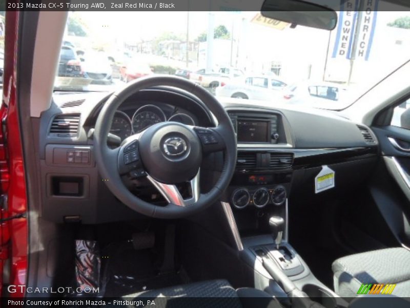 Zeal Red Mica / Black 2013 Mazda CX-5 Touring AWD